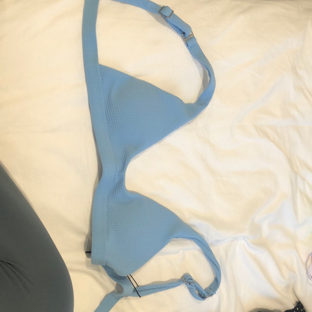 Baby blue zaful bathing suit top